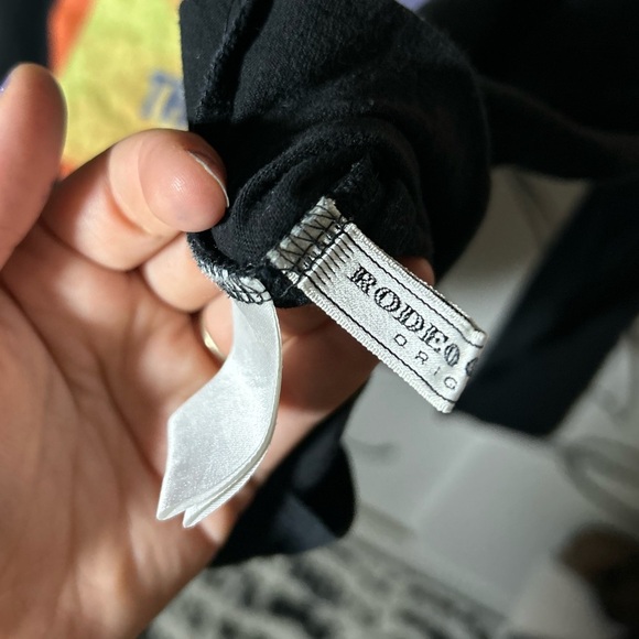 Rodeo Crowns Real Music Isn’t On The Radio Graphic Black Sweatshirt, Med Flawed - Picture 3 of 5